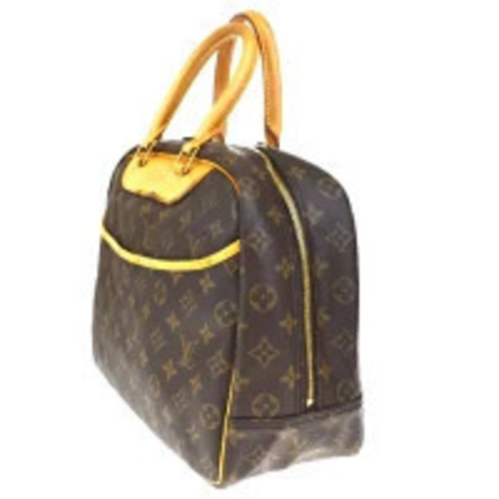 Louis Vuitton Handbag Leather Monogram Deauville Brown